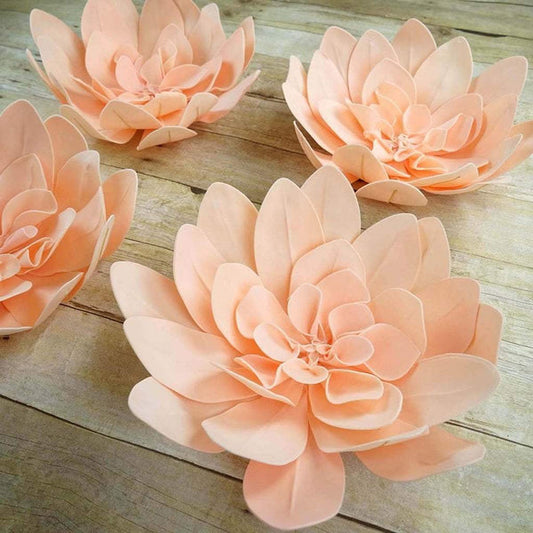 4 pcs 16" wide Artificial Daisy Flowers for Wall Backdrop