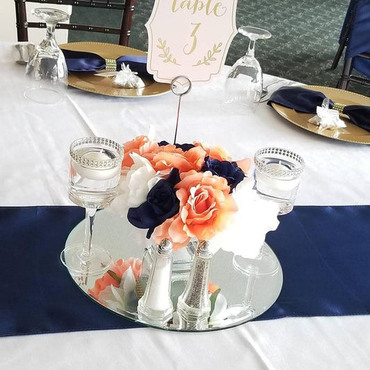 4 pcs 16" wide Round Mirrors Centerpieces