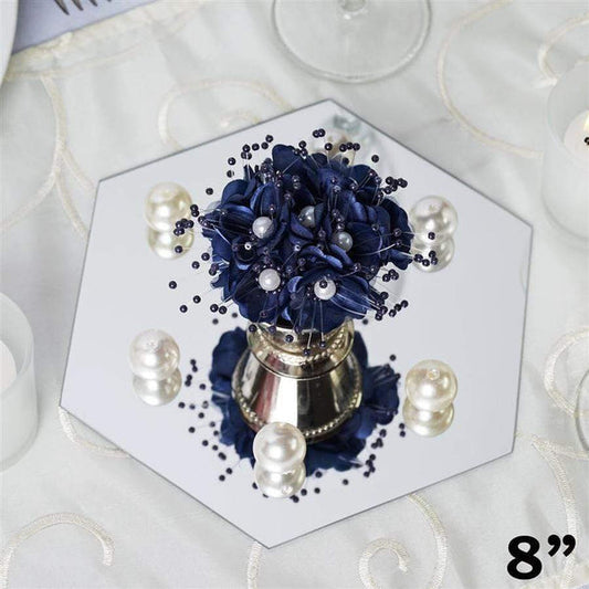 6 pcs 8" wide Mirrors Centerpieces