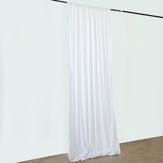 White 5x40 feet Polyester Ceiling Draping Fabric Backdrop Curtain Panel
