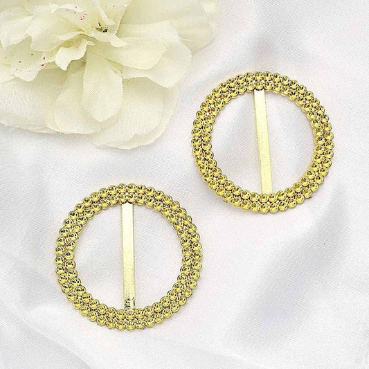 20 Round 2.5 in Diamond Rhinestones Chair Sash Buckle Pin