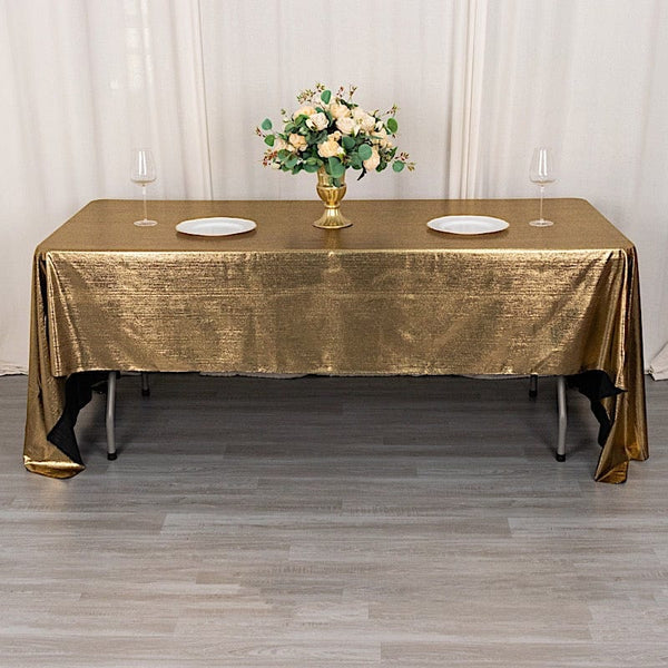 60x126 in Sequin Dots Polyester Rectangle Tablecloth