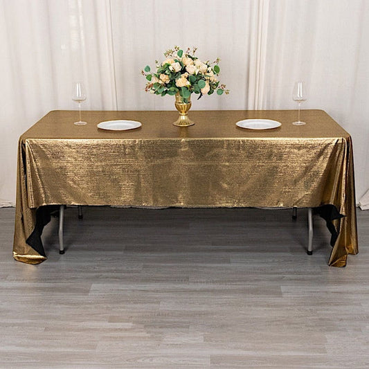 60x126 in Sequin Dots Polyester Rectangle Tablecloth