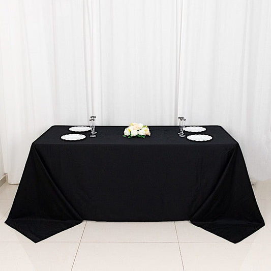 90" x 132" Rectangular Cotton Wedding Tablecloth Linens High Quality