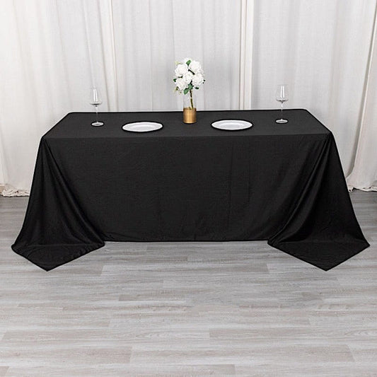 90x132 in Premium Scuba Polyester Rectangle Tablecloth