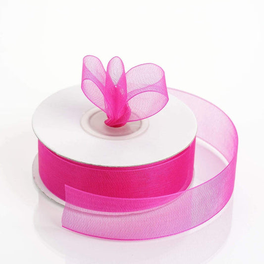 7/8 inch x 25 yards Mono Edge Organza Ribbon