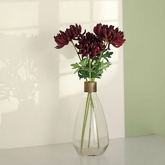 3 Stems 27 in Long Artificial Chrysanthemum Silk Flowers