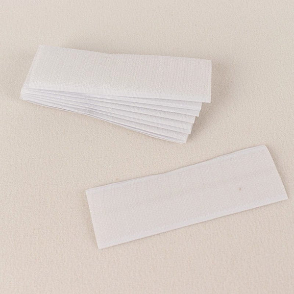 10 White Double Sided DIY Table Skirt Waterproof Closure Strips