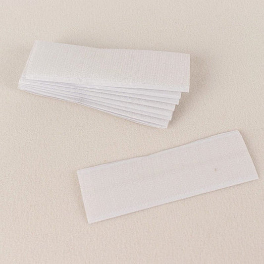 10 White Double Sided DIY Table Skirt Waterproof Closure Strips