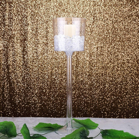 4 pcs 18 in. Clear Plastic Vases Cups Centerpieces