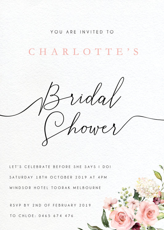 Burnt Butter CakesBridal Shower Invitation by Burnt Butter