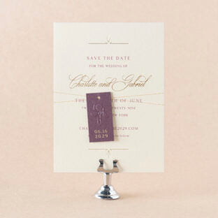 Amoret V.2 Save the Date Wedding Invitation Suite