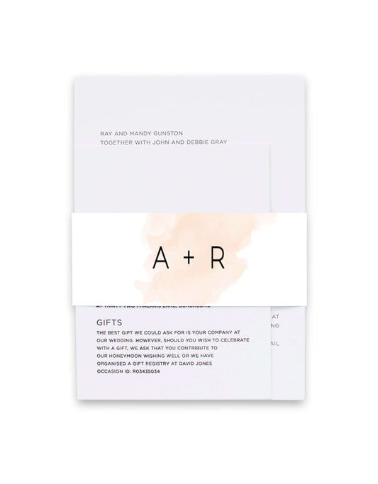 Rosey Invitation Belly Band by Shab M.