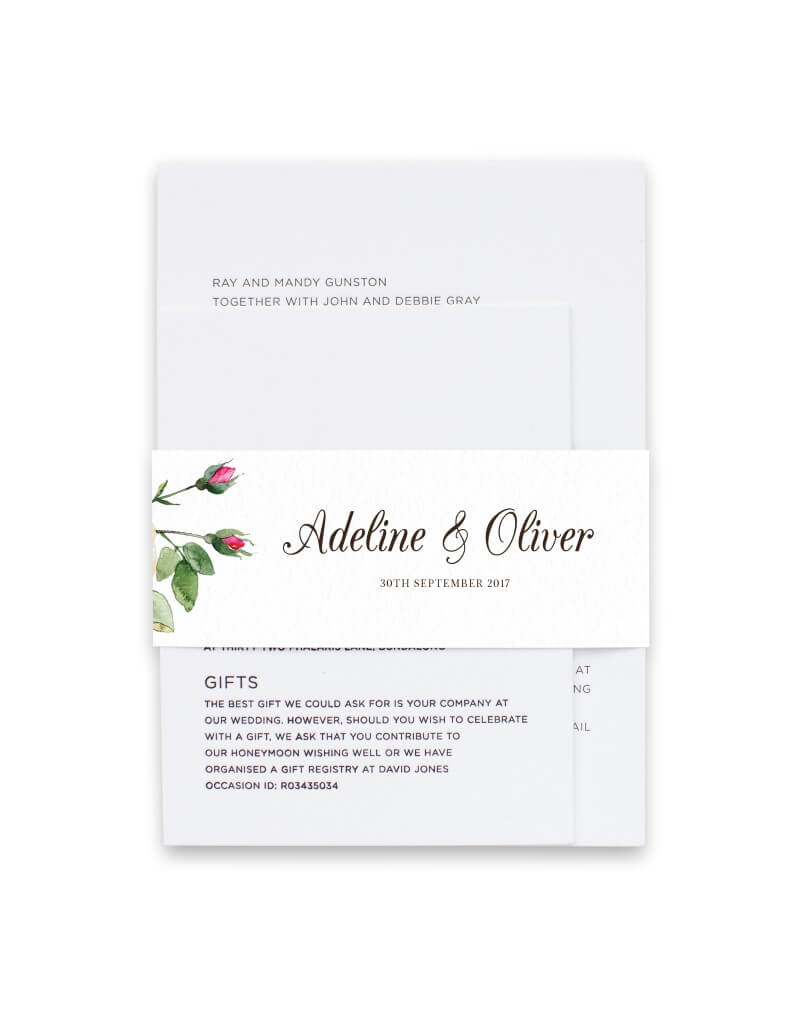 Good Spring Invitation Belly Band by Inggrid H.