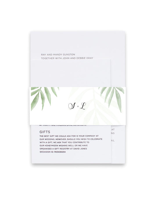 Forest Walk Invitation Belly Band by Amber B.