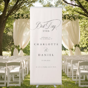 BEST DAY EVER! Elegant, Wedding Banner