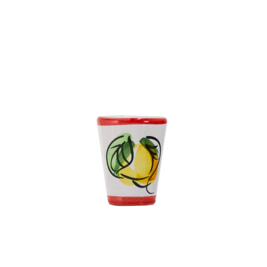 Hand-painted Limoncello Ceramic glass