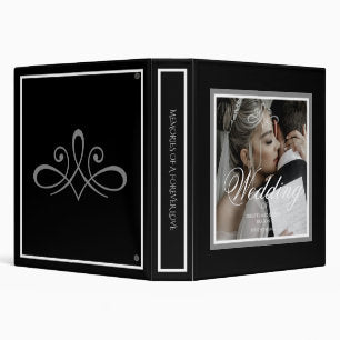 Black & white photo album 3 ring binder