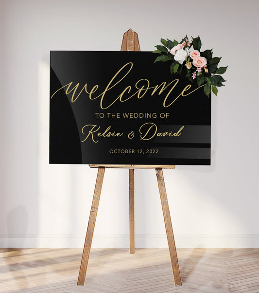 Acrylic Wedding Welcome Sign