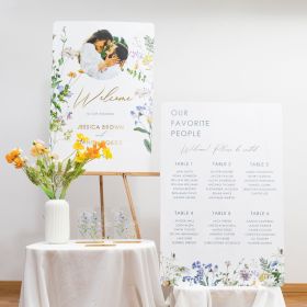 Blossoming Beauty Custom Wildflower Photo Sign Package CSP035
