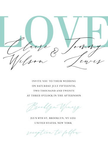 Blue Like Tiffany Wedding Invitations by Yunita Y.