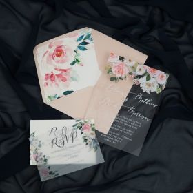 Clear Acrylic Wedding Table Sign - Welcome to Our Wedding