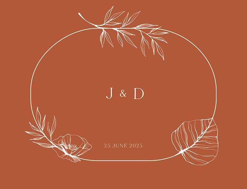 Bohemian Foil RSVP Cards by Yunita Y.