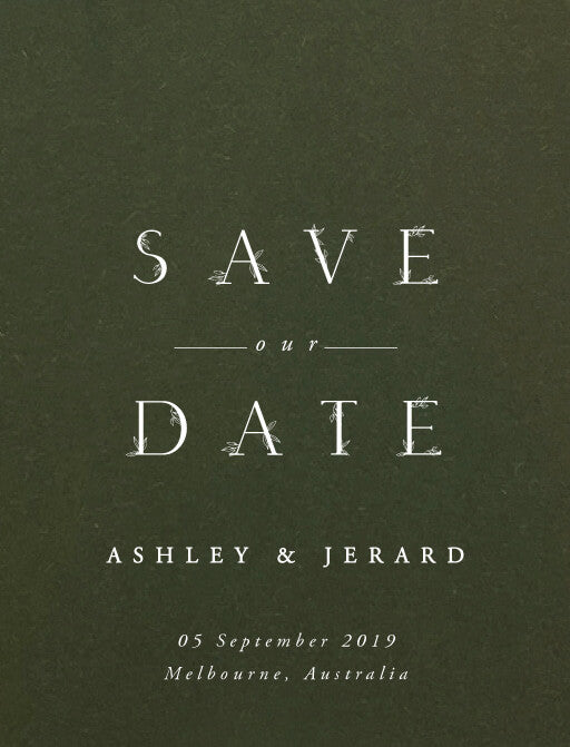 Botanica Save The Date Cards by Stella M.