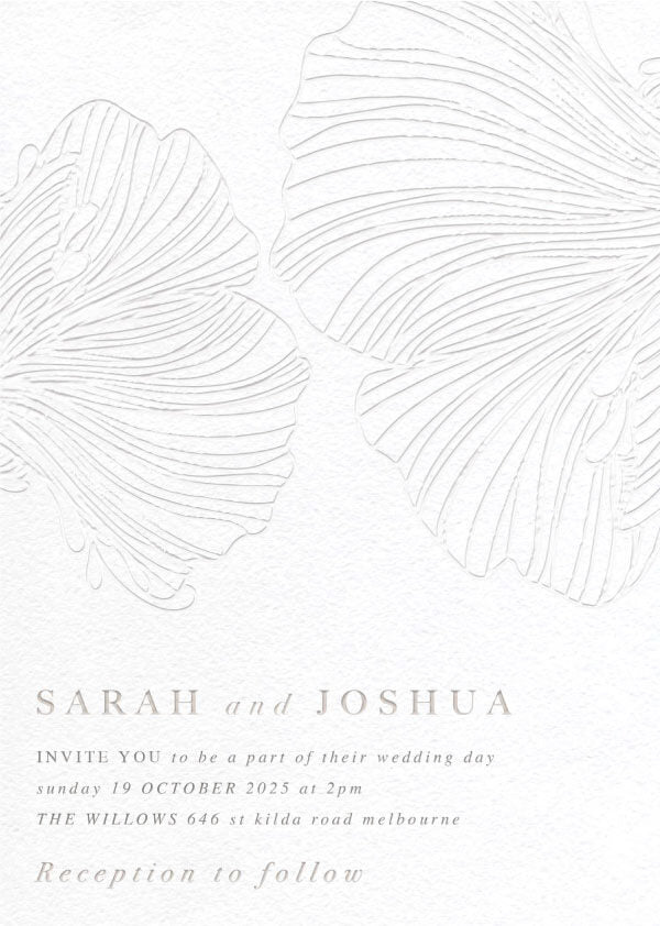 Botanic Press Wedding Invitations by Shab M.