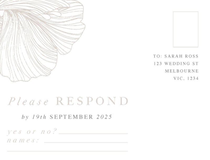 Botanic Press RSVP Cards by Shab M.