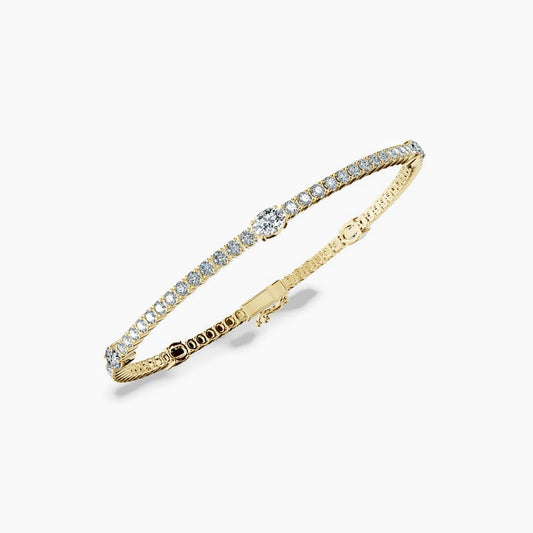 5 Station Oval Tennis Bracelet