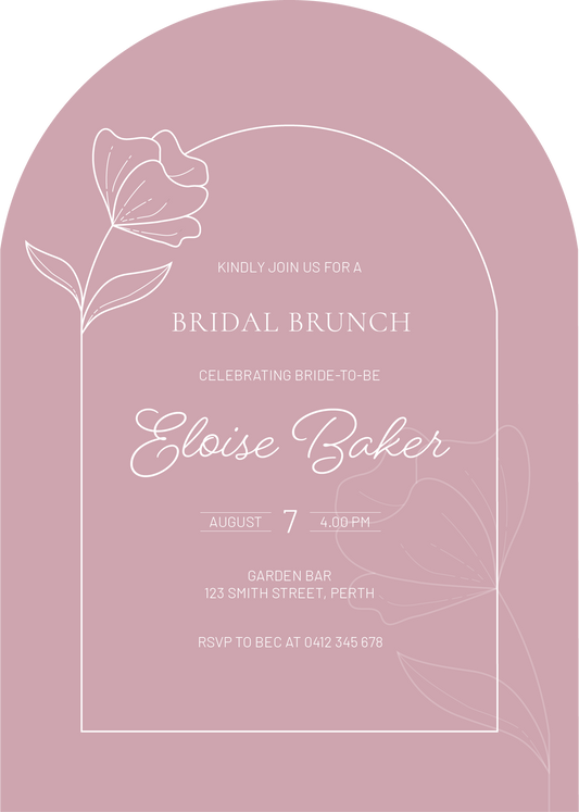Bridal RoseBridal Shower Invitation by Katie A.