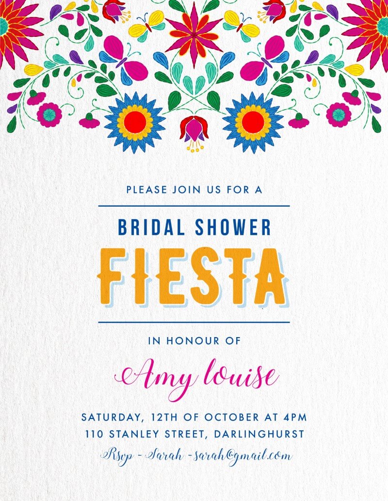 FiestaBridal Shower Invitation by Amelia S.