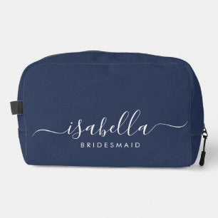 Bridesmaid Gift Blue Dopp Kit