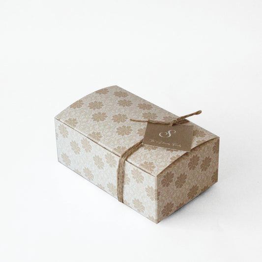 Floral Kraft Mishloach Manos Gift Box With Free Personalized Tag