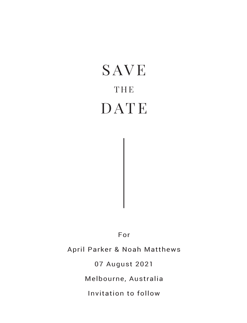 Burnt Orange Beauty Save The Date Cards by Zoe S.