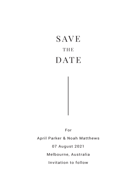 Burnt Orange Beauty Save The Date Cards by Zoe S.