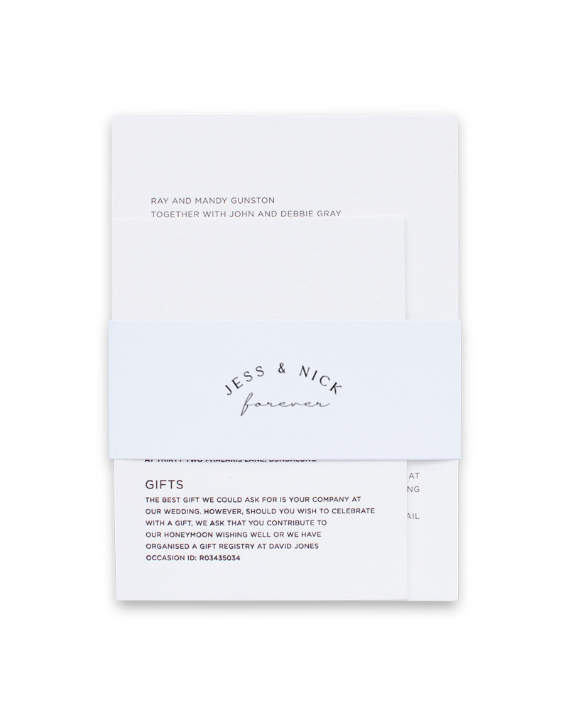 Byron Invitation Belly Band by Shab M.