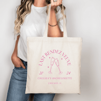 Last Rendez Veuve Bachelorette Canvas Tote Bag