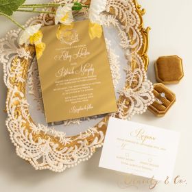 Clear Acrylic Wedding Table Sign - Welcome to Our Wedding