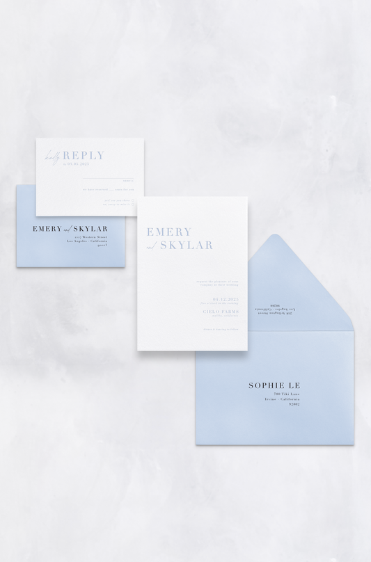Modern Minimalist Invitation Package