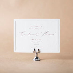 Camber V.3 save the date Wedding Invitation Suite
