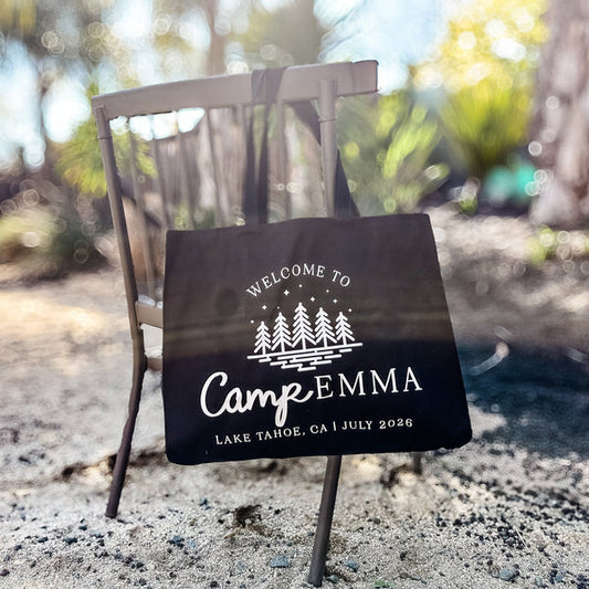 Camp Bachelorette Personalized Beach Bag