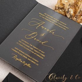 Clear Acrylic Wedding Table Sign - Welcome to Our Wedding