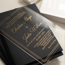 Clear Acrylic Wedding Table Sign - Welcome to Our Wedding
