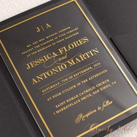 Clear Acrylic Wedding Table Sign - Welcome to Our Wedding