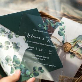 Clear Acrylic Wedding Table Sign - Welcome to Our Wedding