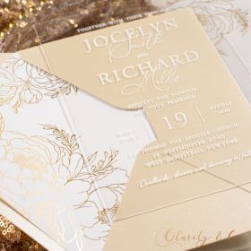 Clear Acrylic Wedding Table Sign - Welcome to Our Wedding