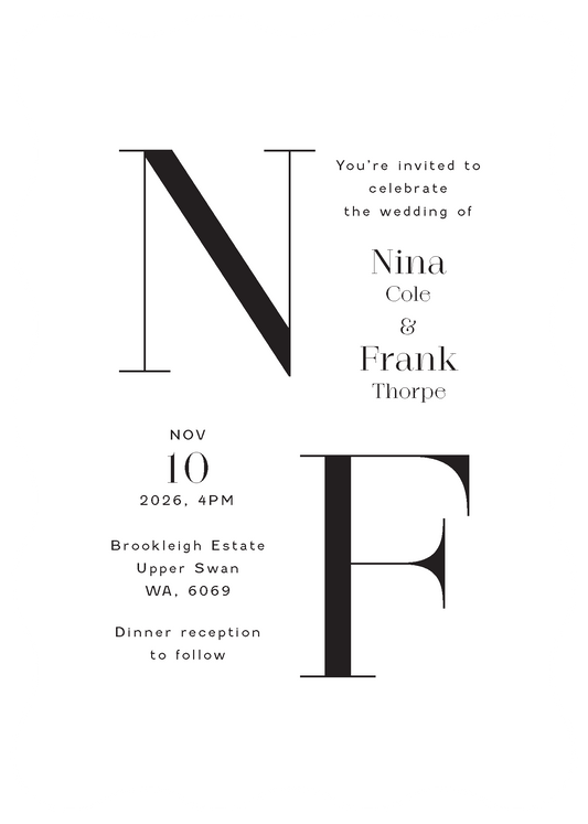 Caramel Wedding Invitations by Inggrid H.