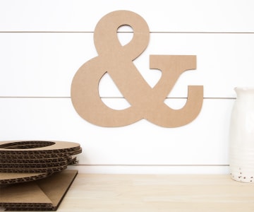 Cardboard Letters